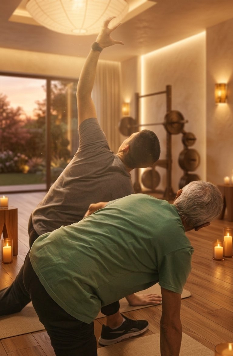 Client lying comfortably during therapy